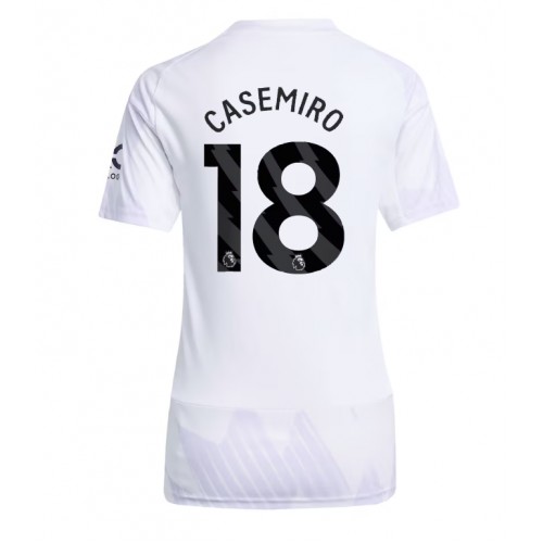Manchester United Casemiro #18 Replika Bortatröja Damer 2025-26 Kortärmad Manchester United Casemiro #18 Replika Bortatröja Damer 2025-26 Kortärmad